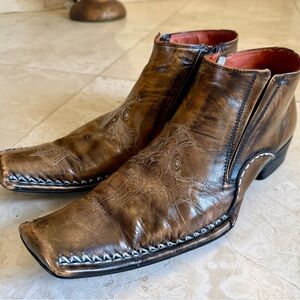 Robert Wayne Leather Mens Dress Shoes/Boot, Size 11